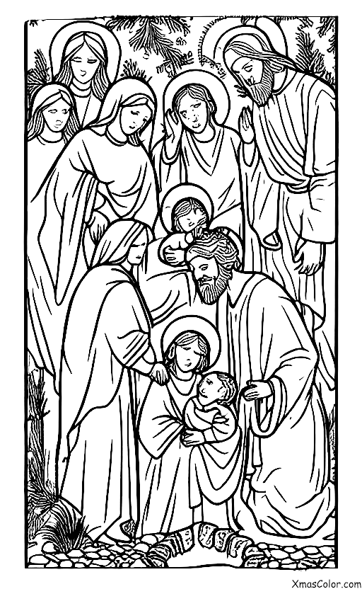 Christmas / Baby Jesus: Baby Jesus being baptised