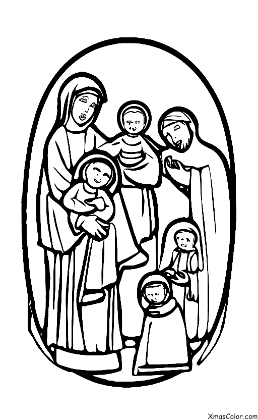 Christmas / Baby Jesus: Mary and Joseph with Baby Jesus