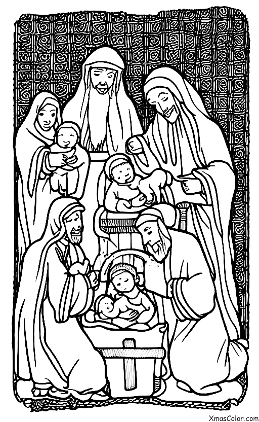 Christmas / Baby Jesus: The Three Wise Men bringing Baby Jesus gifts
