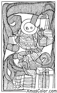 Christmas / Blankets: A Christmas blanket as a wall hanging