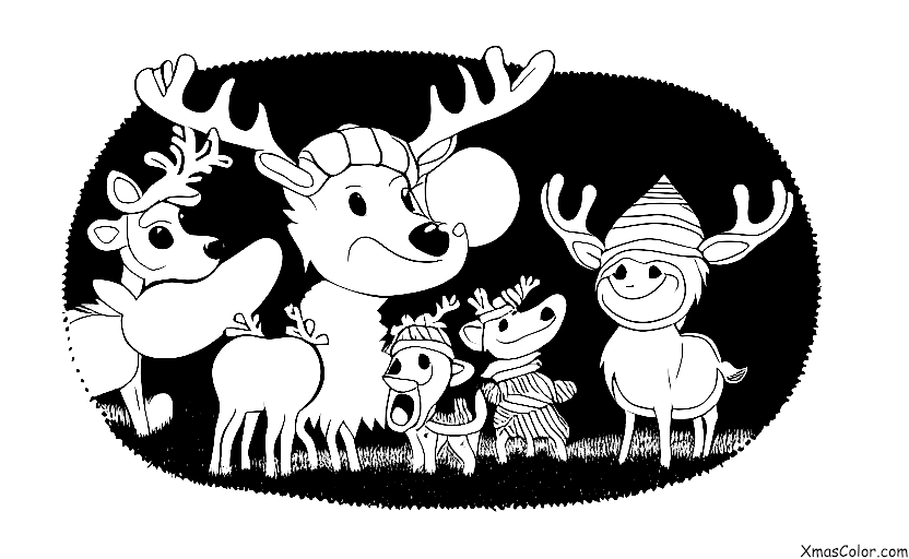 Christmas / Blitzen: Blitzen and the other reindeer