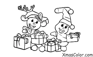 Christmas / Blitzen: Blitzen delivering presents