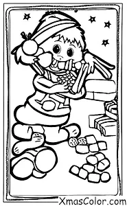 Christmas / Blitzen: Blitzen eating carrots