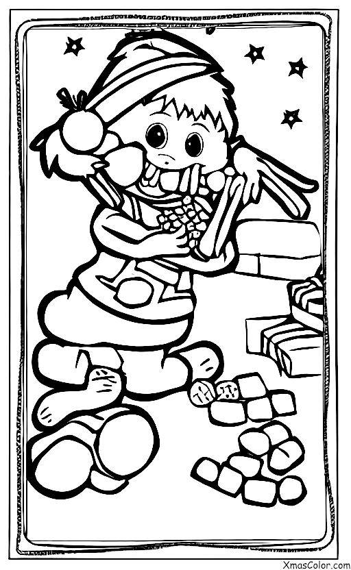 Christmas / Blitzen: Blitzen eating carrots