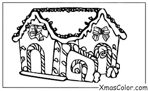 Christmas / Building Gingerbread Houses: Decorating the gingerbread house