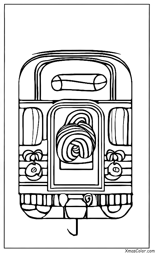 Christmas / Candy Canes: A candy cane train