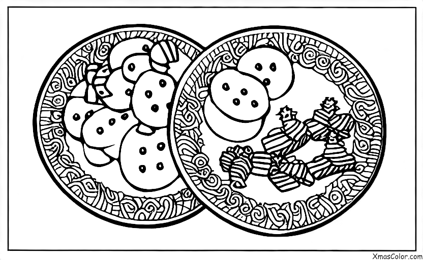 Christmas / Candy: A plate of cookies