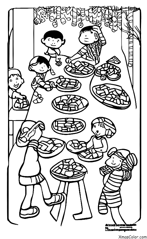 Christmas / Candy: Kids eating candy