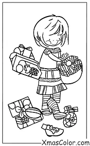 Christmas / Children: A child playing with their new toys