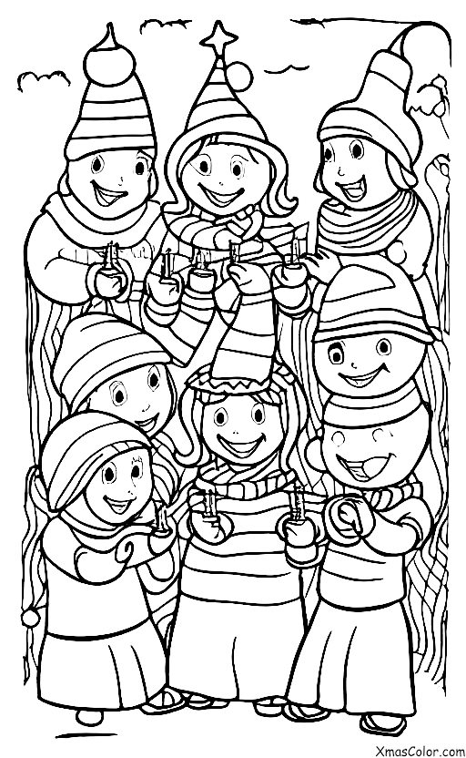 Christmas / Children: Children caroling