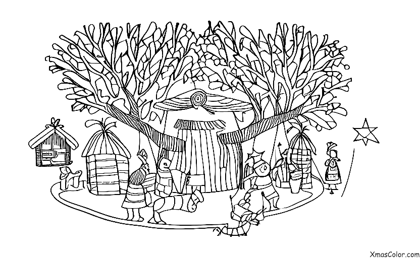 Christmas / Christmas around the world: A Christmas scene in Africa