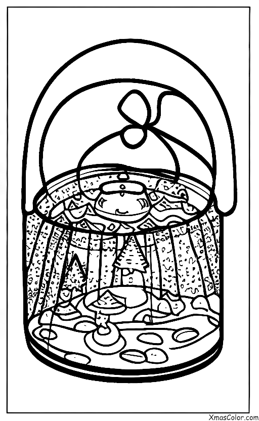 Christmas / Christmas Bells: A Christmas bell in a snow globe