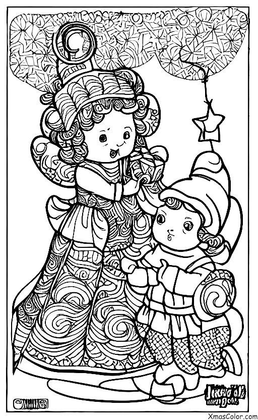 Christmas / Christmas Bells: Christmas bells in the hand of an angel