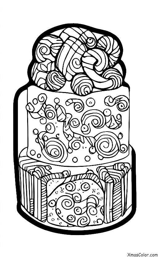 Christmas / Christmas cake: A Christmas cake