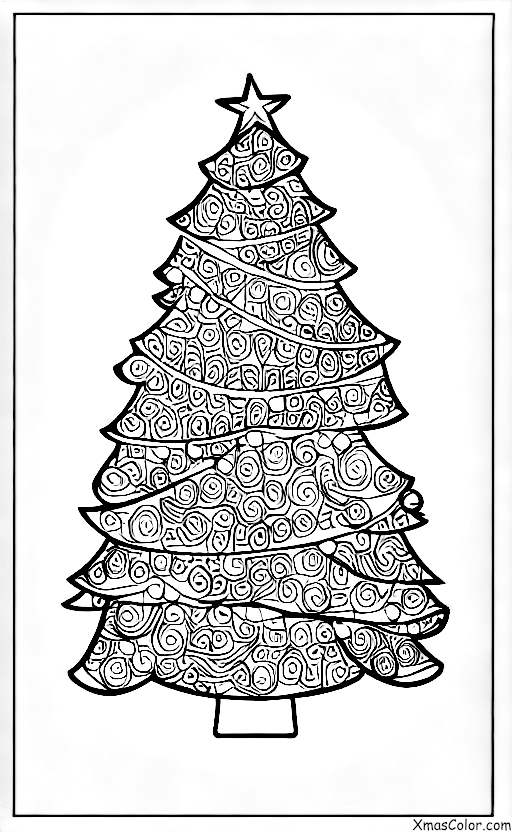 Christmas / Christmas colors: A Christmas tree decorated in red and green