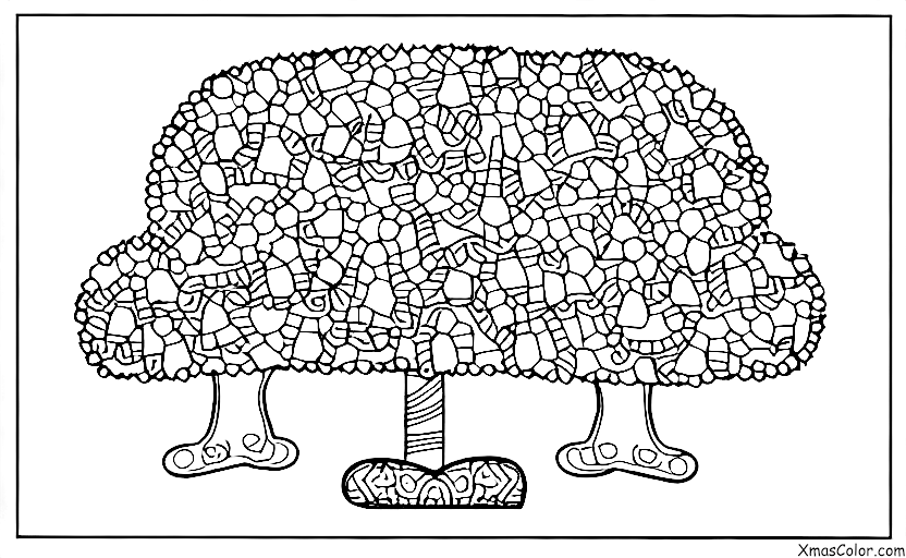 Christmas / Christmas colors: A giant Christmas tree