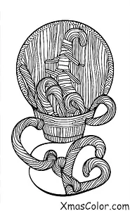 Christmas / Christmas colors: Red and green candy canes