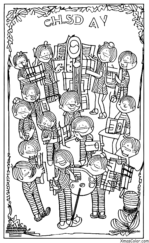 Christmas / Christmas concerts: A band playing holiday music