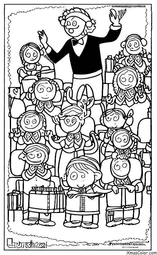 Christmas / Christmas concerts: An orchestra playing holiday music