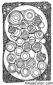 Christmas / Christmas Cookie decorating: A plate of Christmas cookies