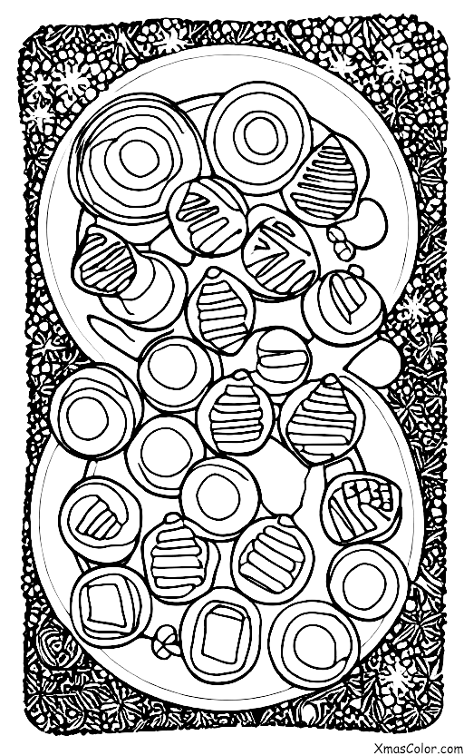 Christmas / Christmas Cookie decorating: A plate of Christmas cookies