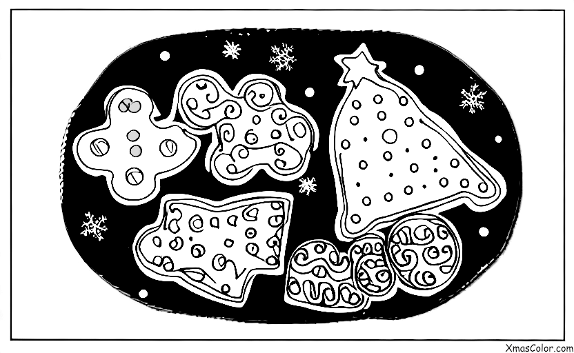 Christmas / Christmas Cookies: Christmas cookies and milk