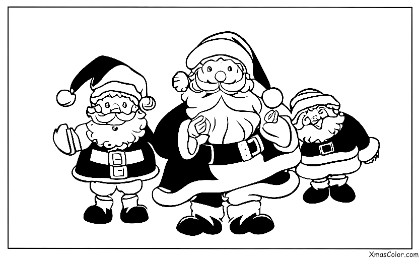 Christmas / Christmas Countdown: Santa and his elves making toys