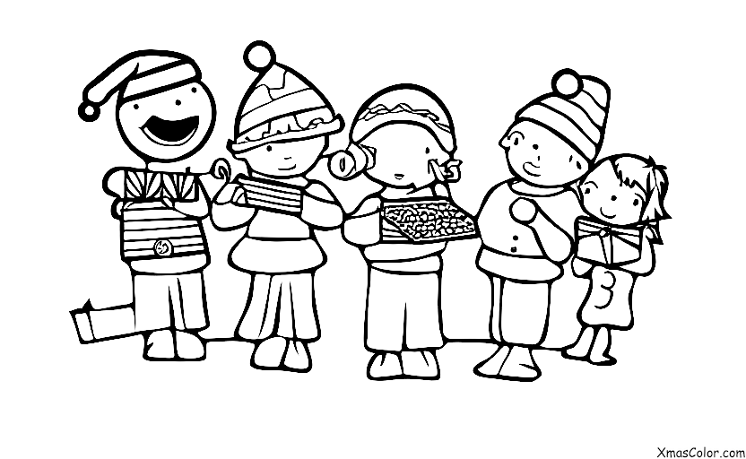 Christmas / Christmas crackers: Christmas crackers being opened