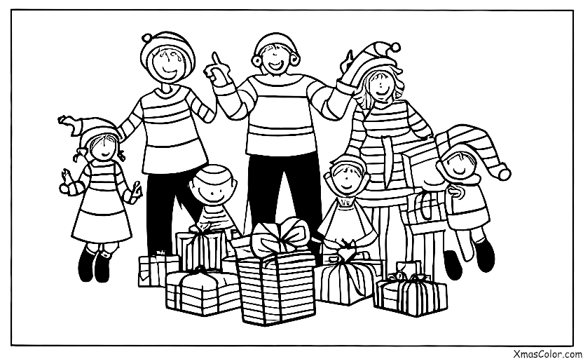 Christmas / Christmas Day: Opening presents on Christmas Day