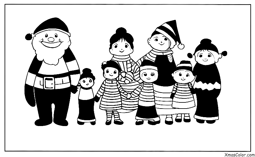 Christmas / Christmas fashion: A family in their Christmas best