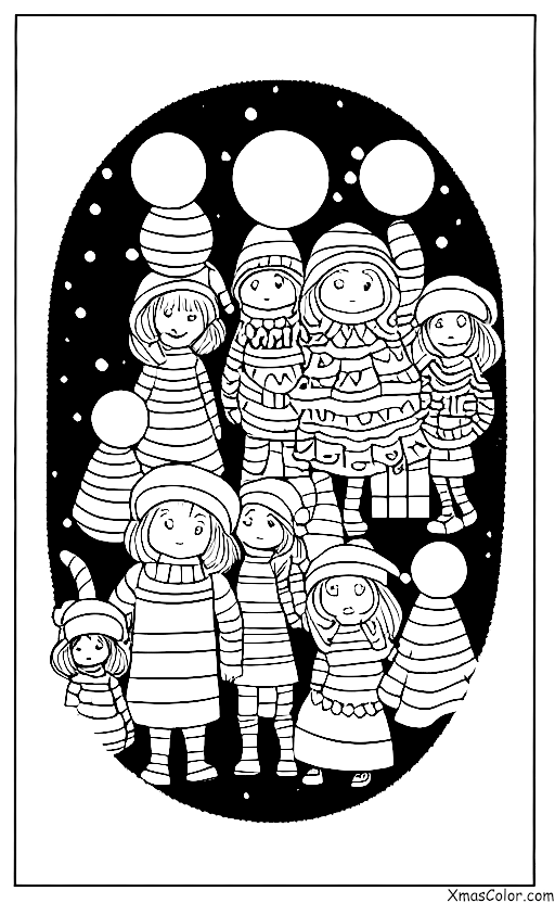 Christmas / Christmas fashion: A group of friends taking a selfie in their Christmas gear