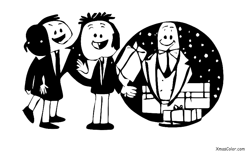 Christmas / Christmas fashion: A man in a black suit with a red tie