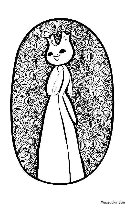 Christmas / Christmas fashion: A woman in a long, red dress with a white fur stole