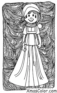 Christmas / Christmas fashion: A woman in a red dress with a green scarf