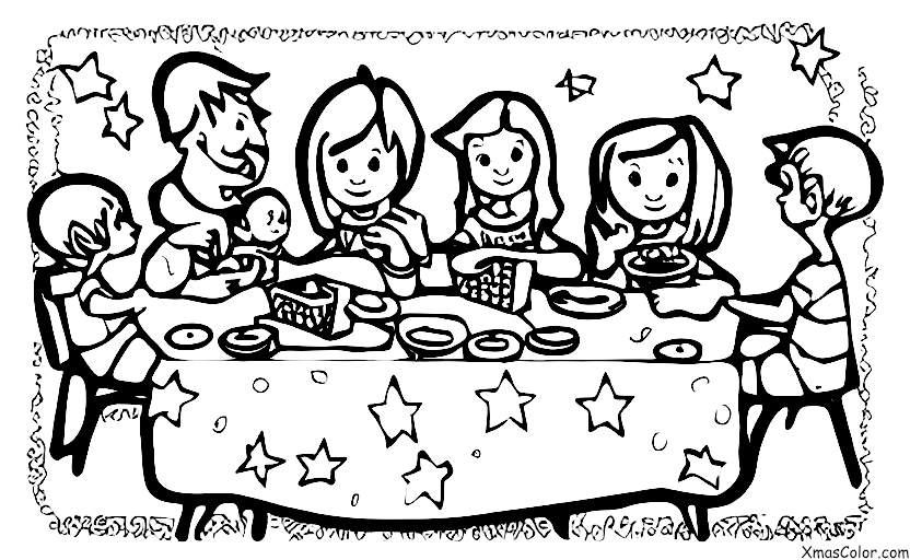 Christmas / Christmas in America: A family playing games together on Christmas day