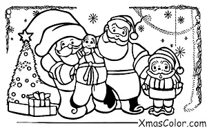 Christmas / Christmas in Asia: Santa in a traditional Korean dress