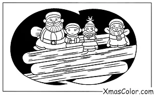 Christmas / Christmas in Asia: Santa on a bamboo ladder