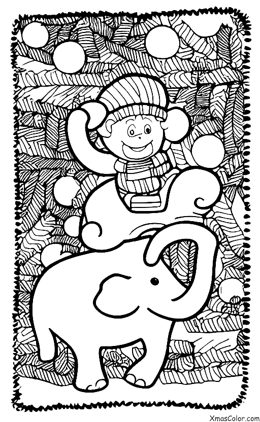 Christmas / Christmas in other galaxies: Christmas in a jungle