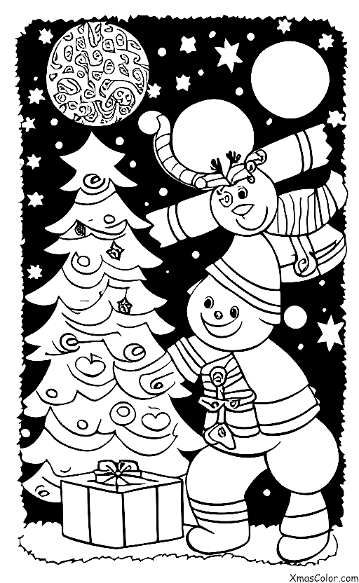 Christmas / Christmas in other galaxies: Christmas in the snow