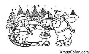 Christmas / Christmas in other galaxies: Christmas on a beach