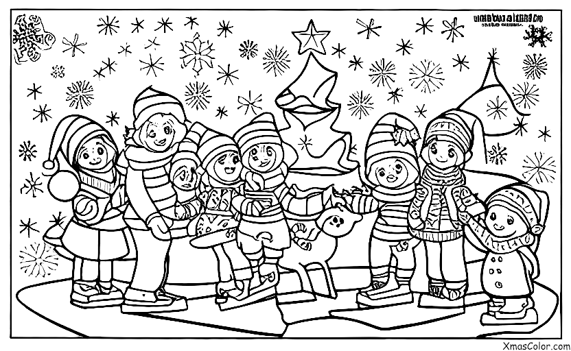 Christmas / Christmas in other galaxies: Christmas on a frozen planet