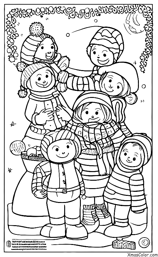 Christmas / Christmas in South America: Children playing in the snow