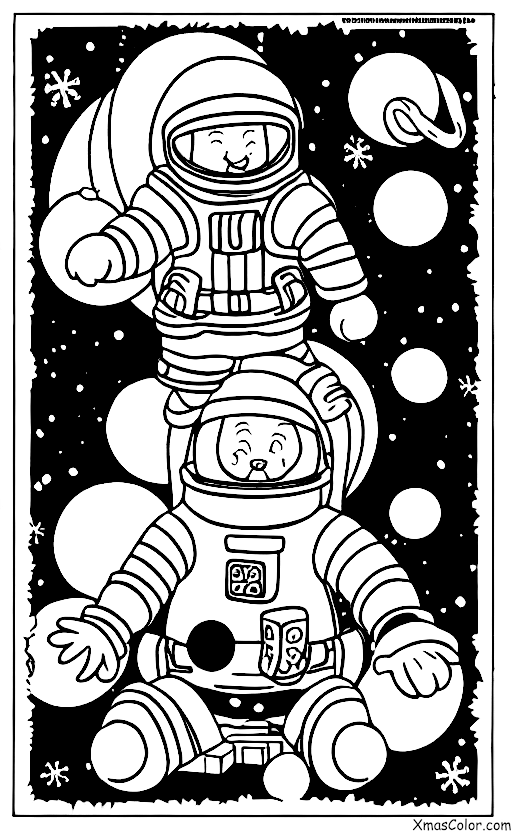 Christmas / Christmas in space: Christmas on Saturn