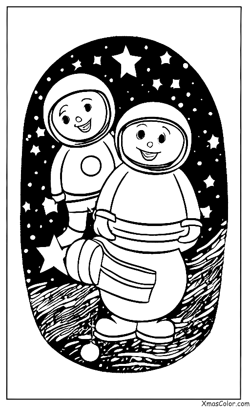 Christmas / Christmas in space: Christmas on the moon