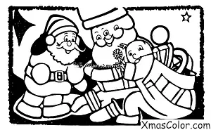 Christmas / Christmas in space: Santa on a comet