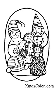 Christmas / Christmas in the country: A family playing in the snow