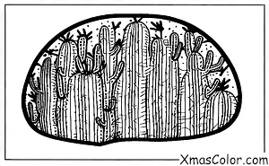 Christmas / Christmas in the desert: A saguaro cactus adorned with a red bow and lights