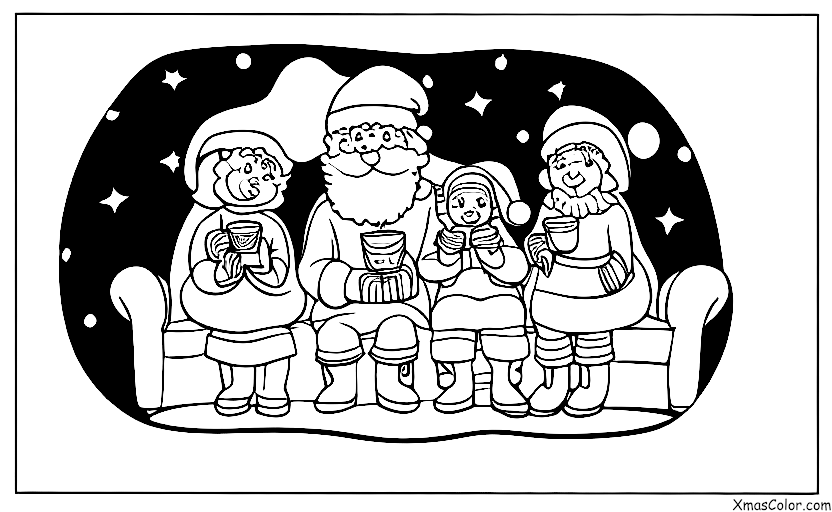 Christmas / Christmas in the North Pole: Santa and Mrs. Claus in their cozy little home