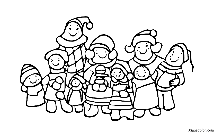 Christmas / Christmas in the present: The family is volunteering together