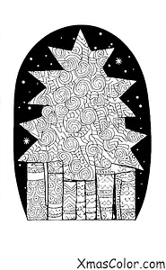 Christmas / Christmas in the suburbs: A family is decorating their Christmas tree together